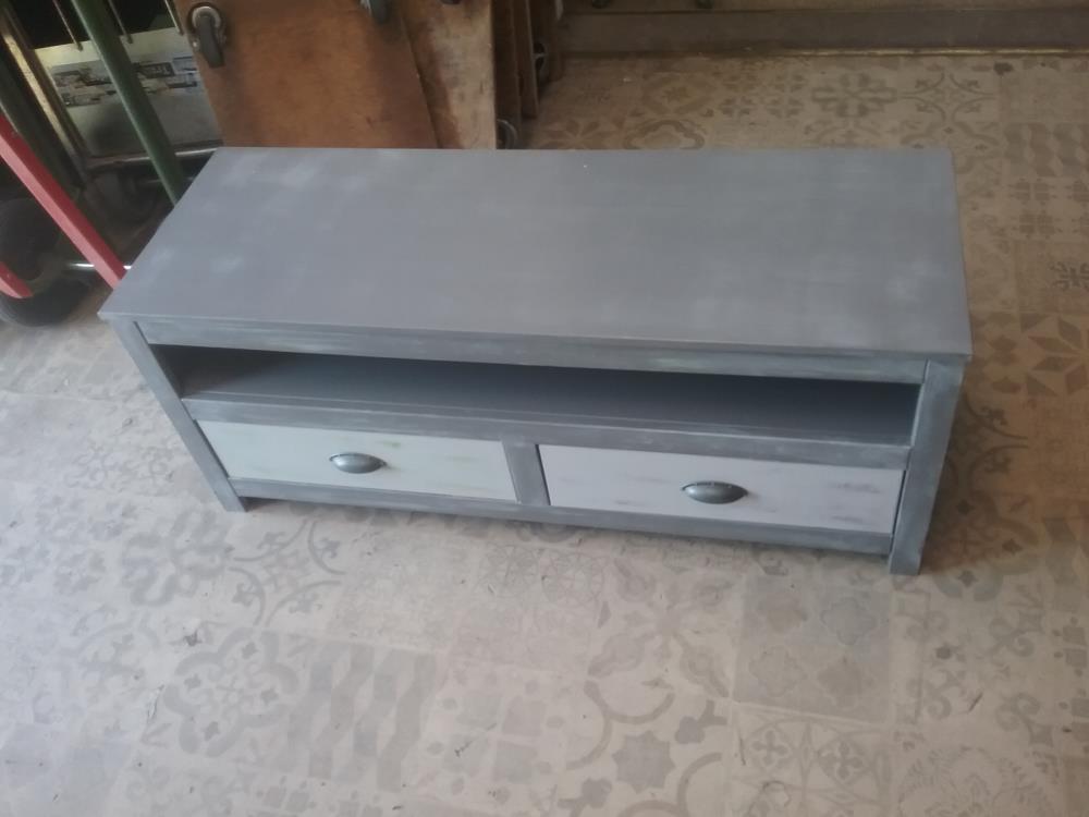 MEUBLE TV GRIS