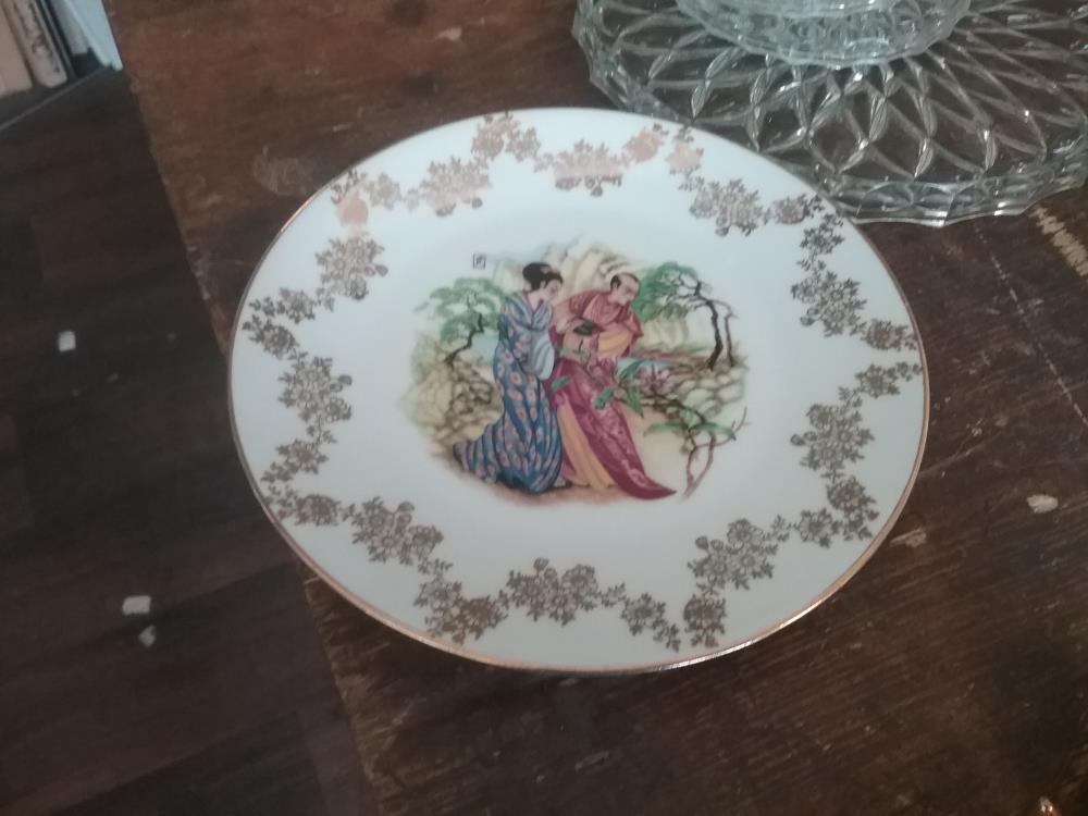 ASSIETTE DECO ASIE LIMOGE
