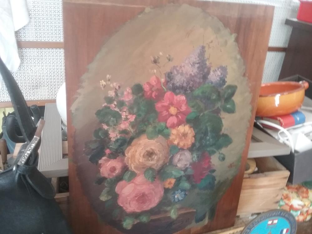 HUILE SUR PANNEAU ROUSSIN