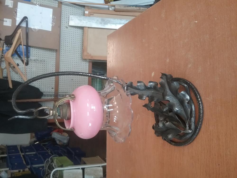 LAMPE FER ART NOUVEAU