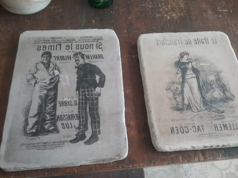PLAQUE LITHO