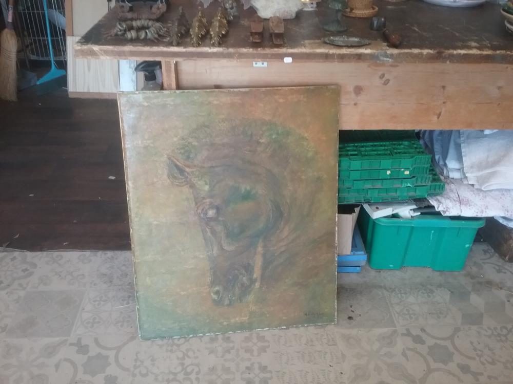 HUILE SUR TOILE CHEVAL