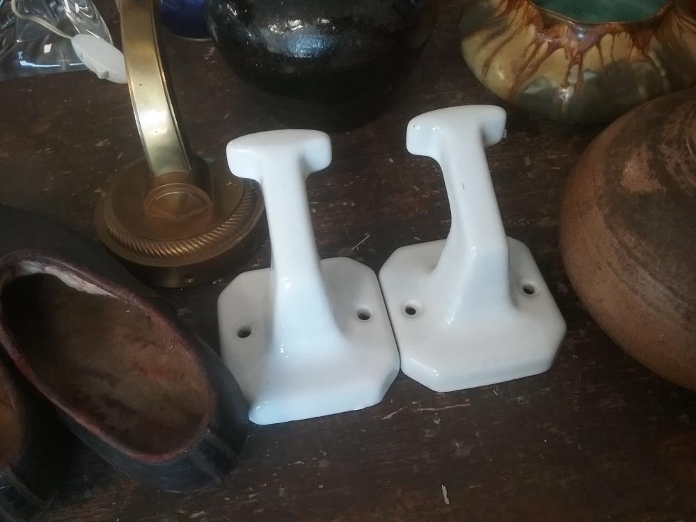 PATERE CERAMIQUE BLANCHE