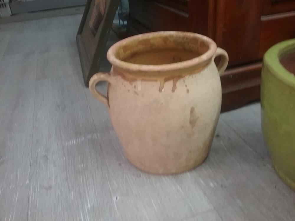POT GRAISSE EMAILLE JAUNE