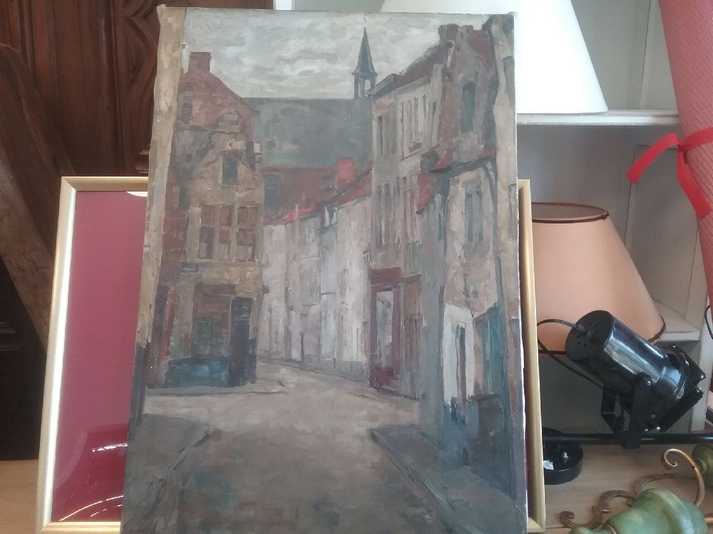 HUILE SUR TOILE JACQUES BERGMANS