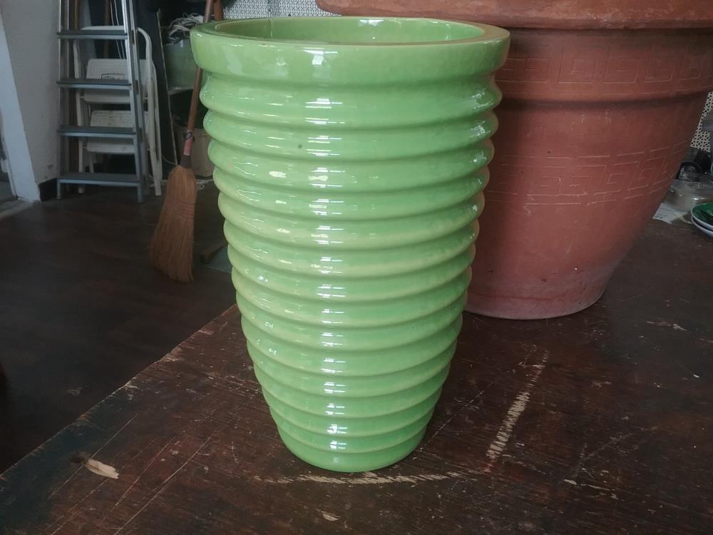 VASE VERT EMAILLE
