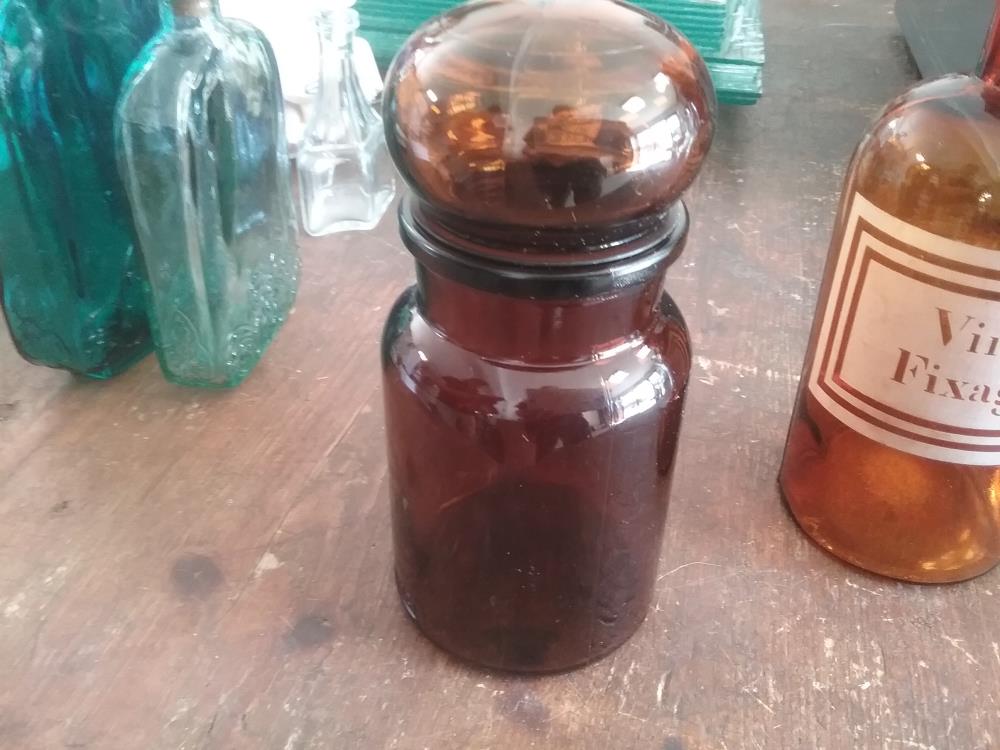 FLACON MARRON ANCIEN