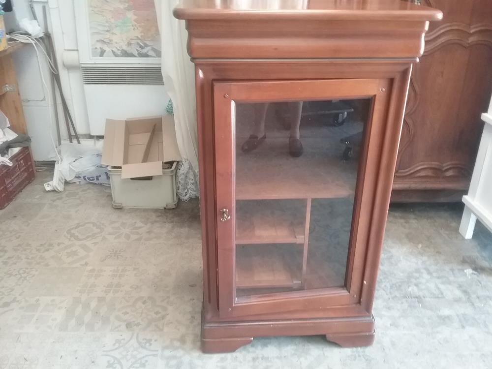 MEUBLE D'APPOINT VITRE 1P 1T