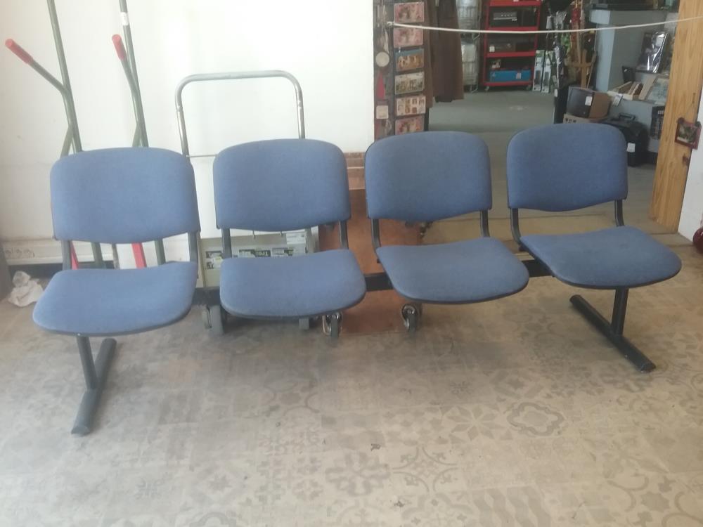 BANQUETTE 4 SIEGES BLEU