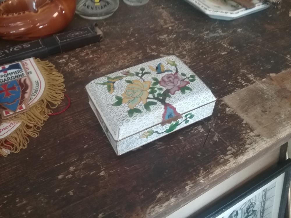 BOITE CLOISONNE ASIE