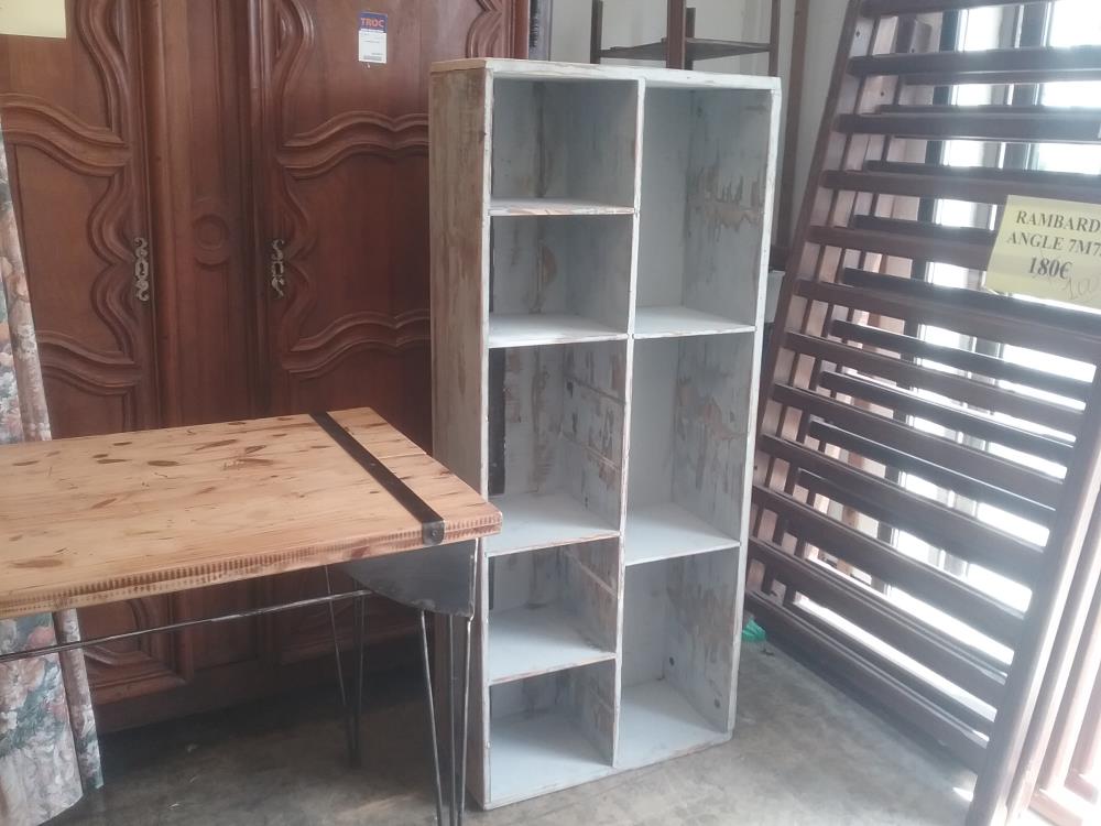 ETAGERE BOIS PATINEE