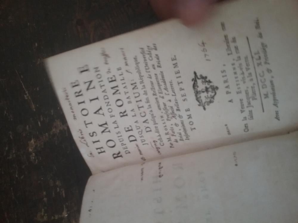 LIVRE HISTOIRE ROMAINE 1741