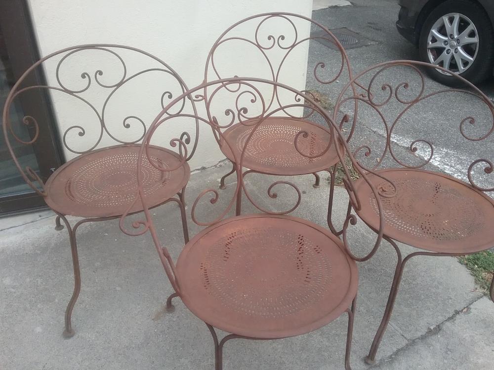 4 FAUTEUILS FF 