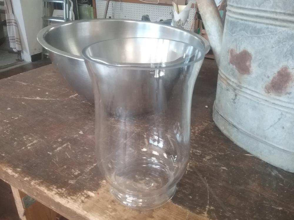 VASE BOUGEOIR VERRE 