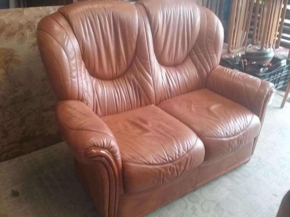 CANAPE MARRON 2P