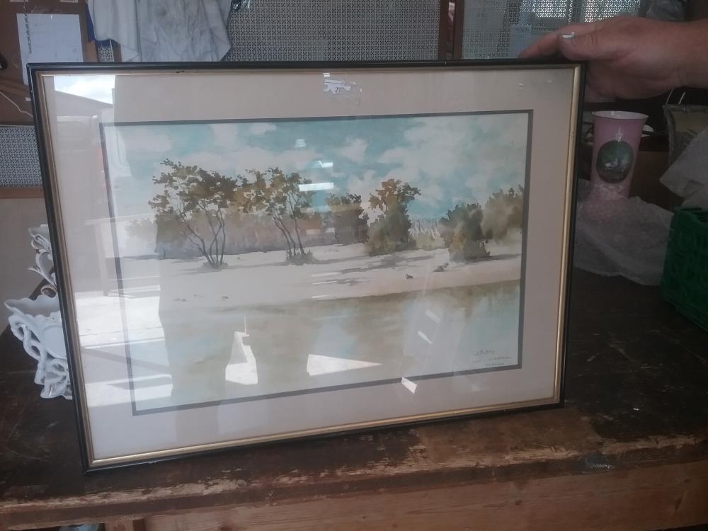 AQUARELLE J P JOLY 1974