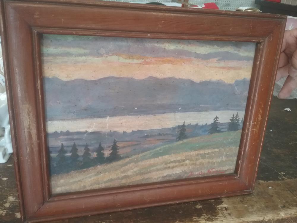 HUILE SUR BOIS 1922