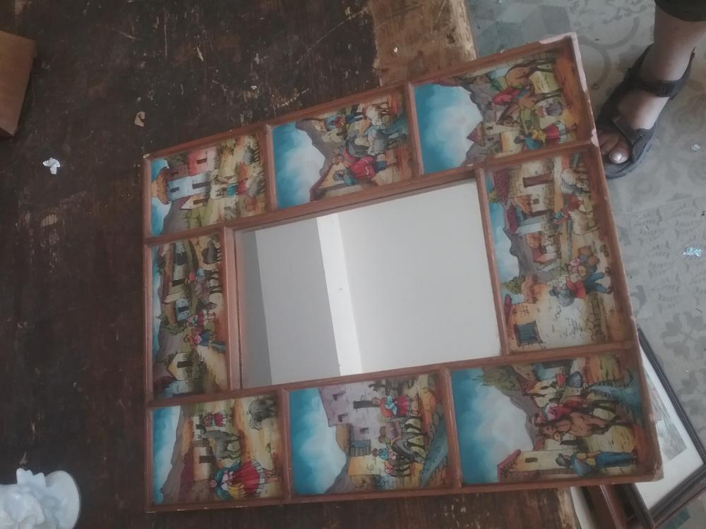 MIROIR PEINTURE SUR VERRE