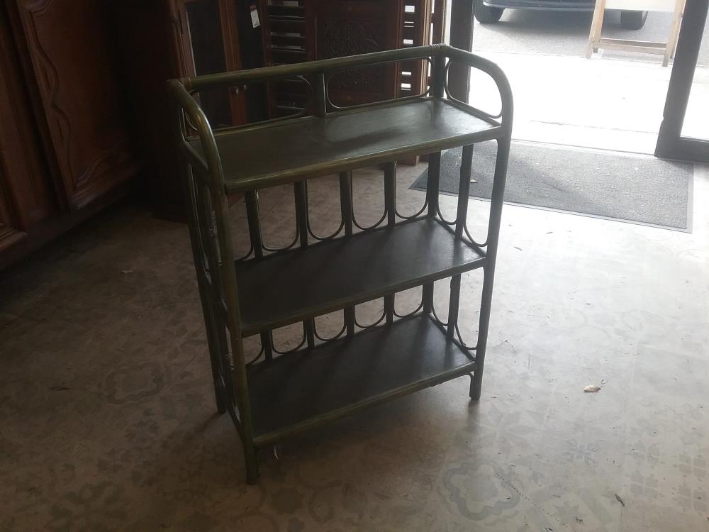 ETAGERE ROTIN VERTE