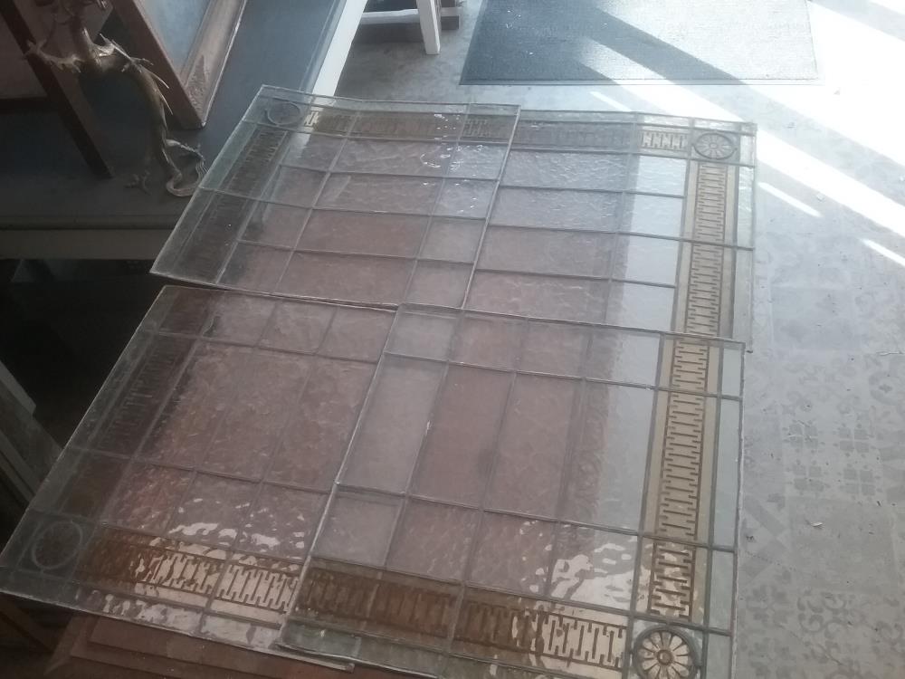 4 PANNEAUX VITRAIL 100X100