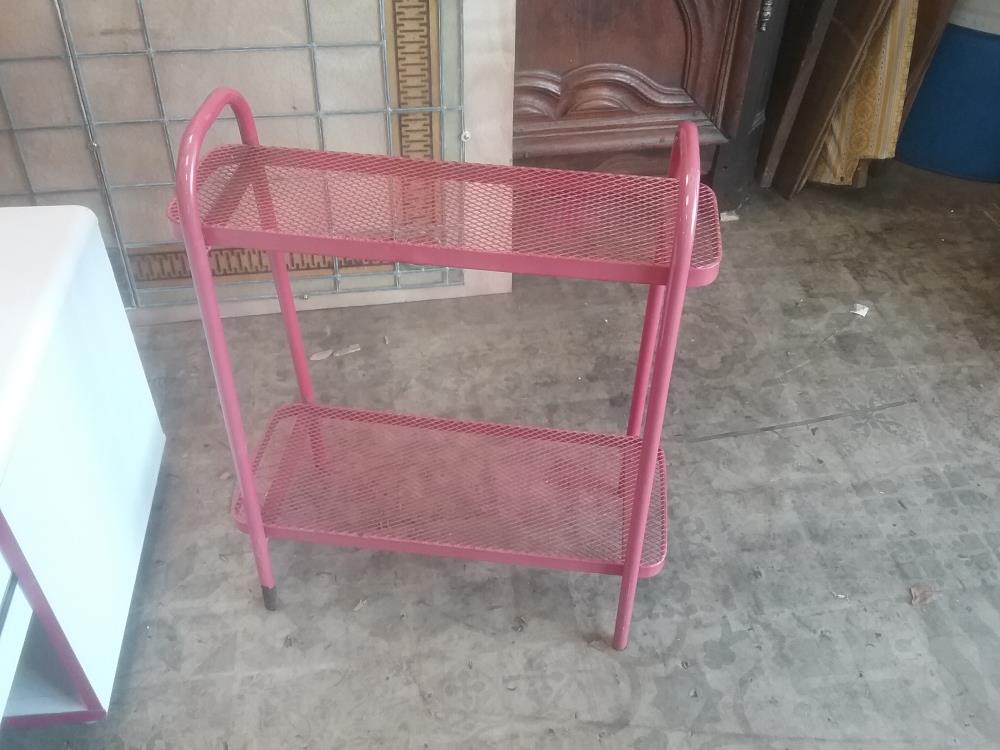 ETAGERE  METAL ROSE