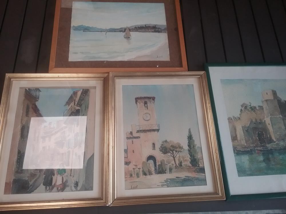 AQUARELLE SIGNEES ADROIT