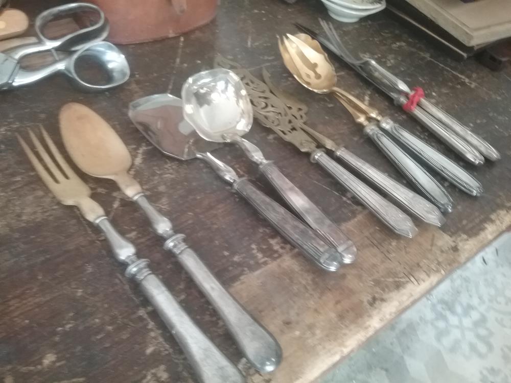 PAIRE DE COUVERTS ARGENT FOURE