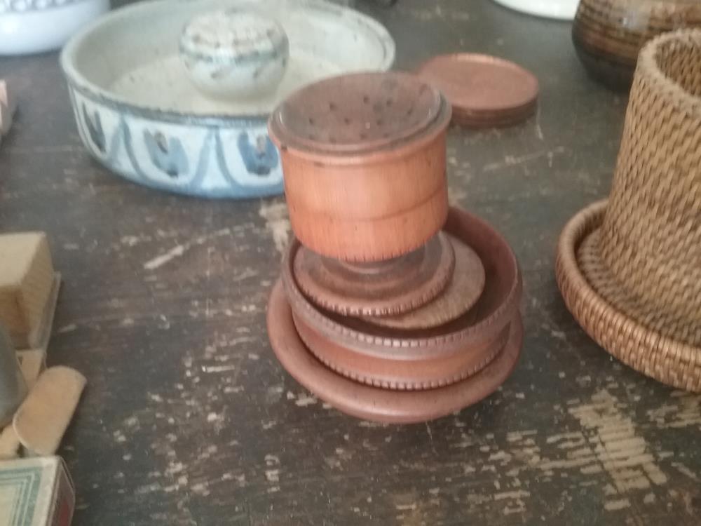 LOT OBJETS BOIS