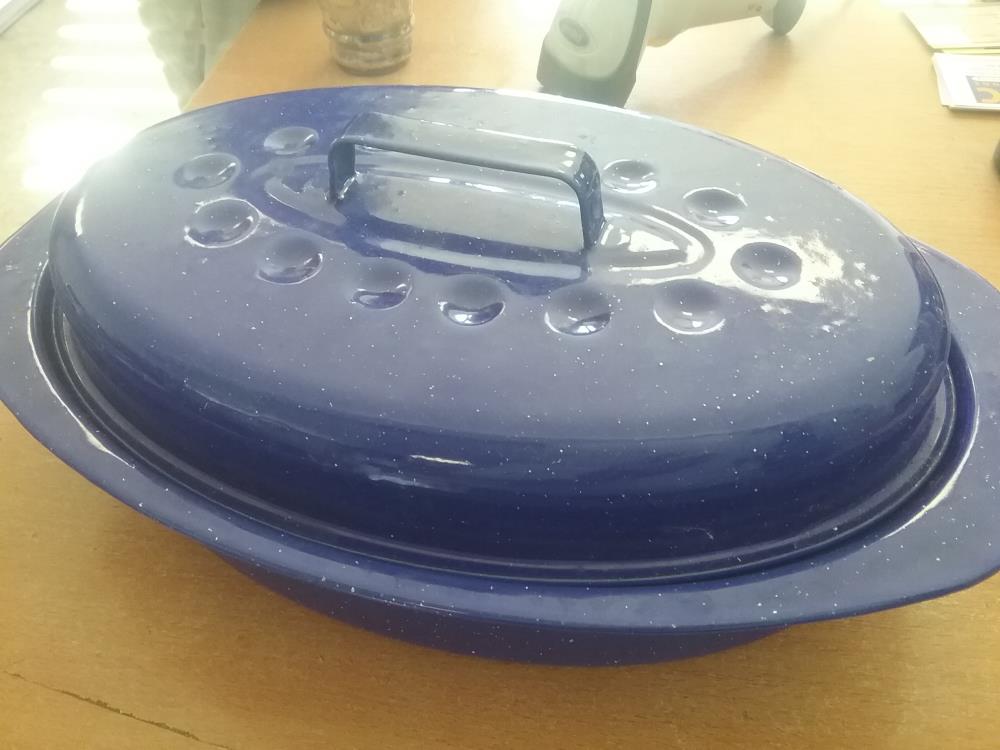 COCOTTE EMAILLEE BLEUE 