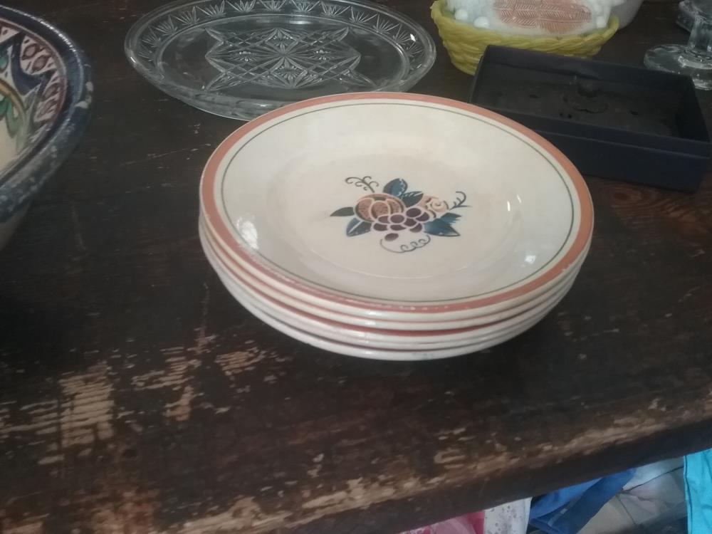 5 ASSIETTES ANCIENNES CITROUILLE