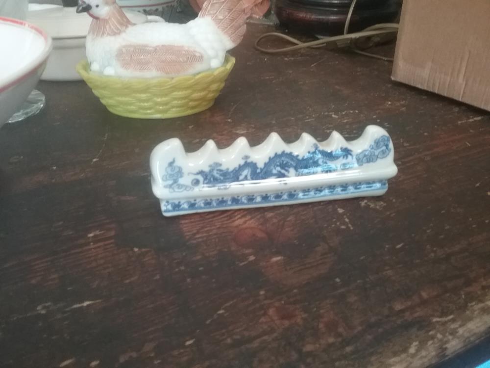 PORTE COUTEAUX DRAGON BLEU