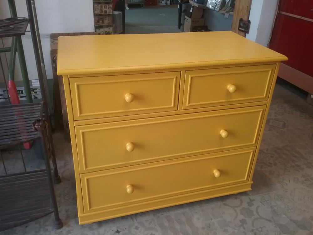 COMMODE 4T JAUNE