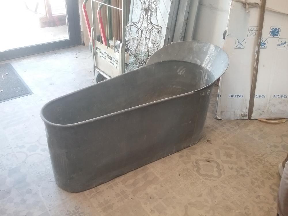 BAIGNOIRE ZINC ETANCHE