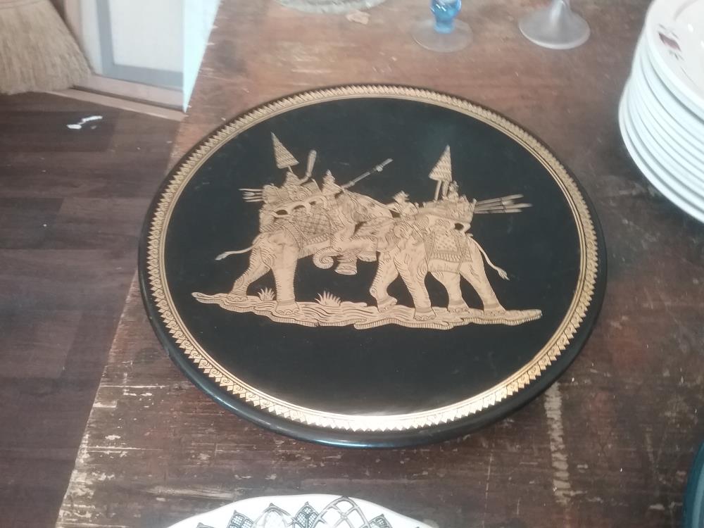 ASSIETTE ASIE LAQUE
