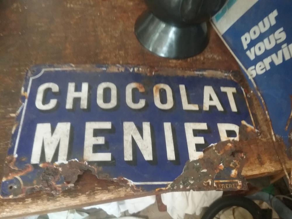 PLAQUE EMAILLEE MENIER