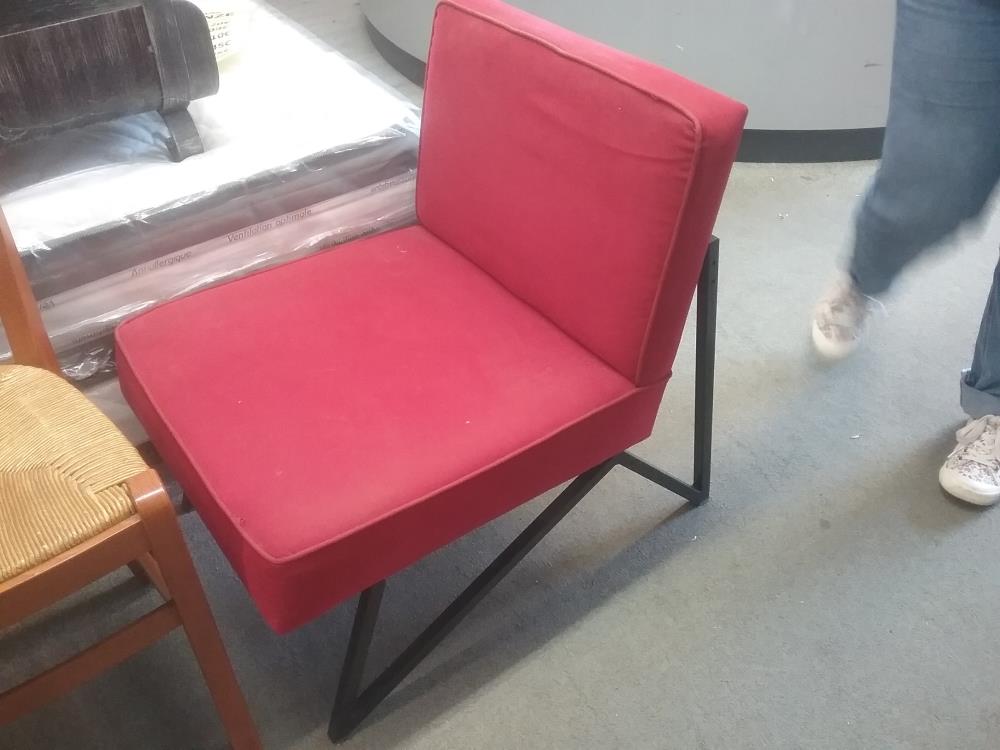 FAUTEUIL VINTAGE ROUGE