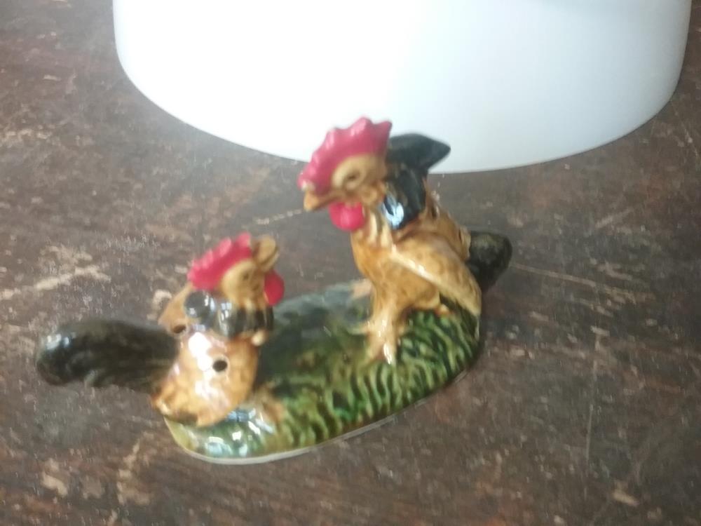 PIQUE FLEURS COQS COMBATANTS BARBOTINE