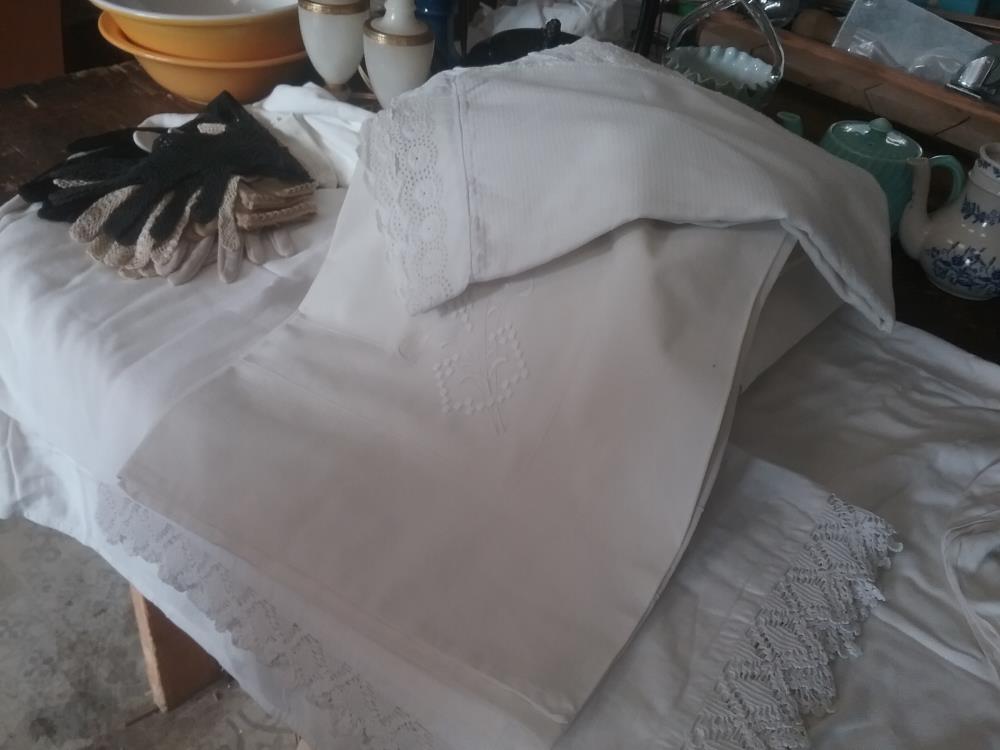 TAIE OREILLER RECT ANCIENNE