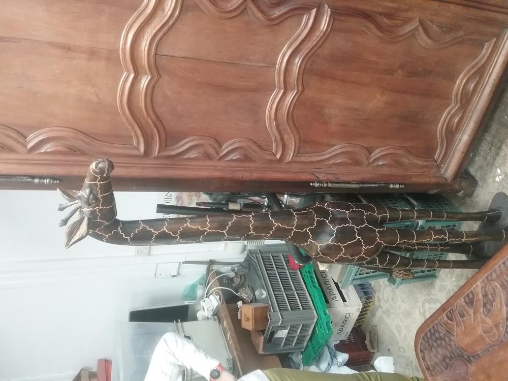 GRANDE GIRAFE BOIS