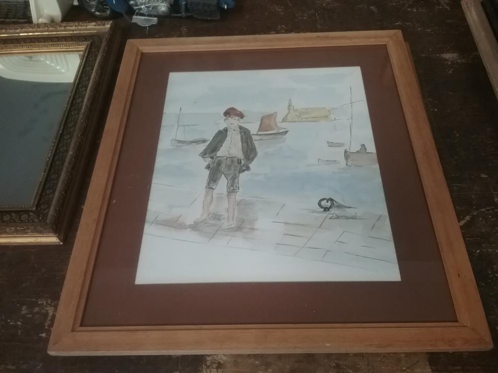 PETITE AQUARELLE SIGNE J.BOMPARD