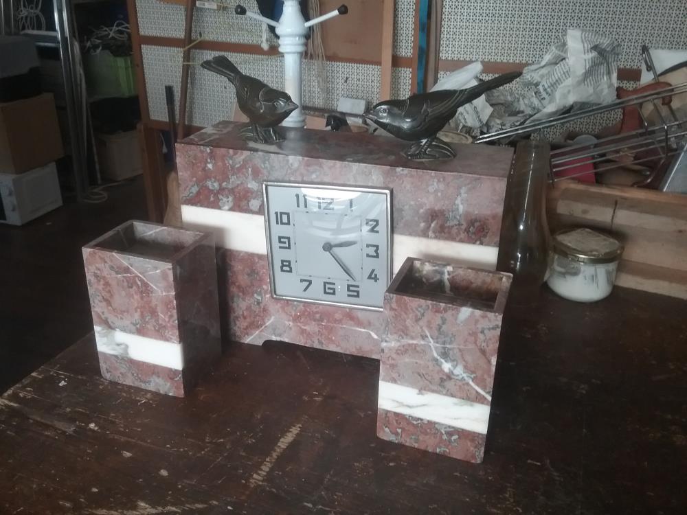 PARURE DE CHEMINEE OISEAUX