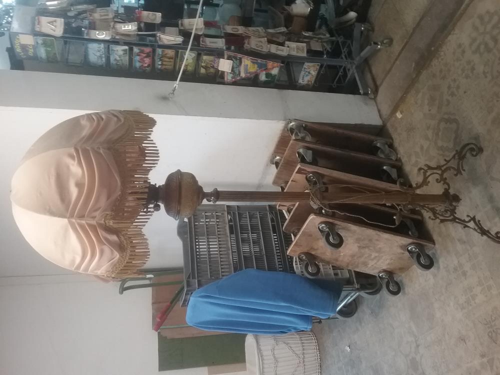 LAMPADAIRE ANCIEN LAITON XIX