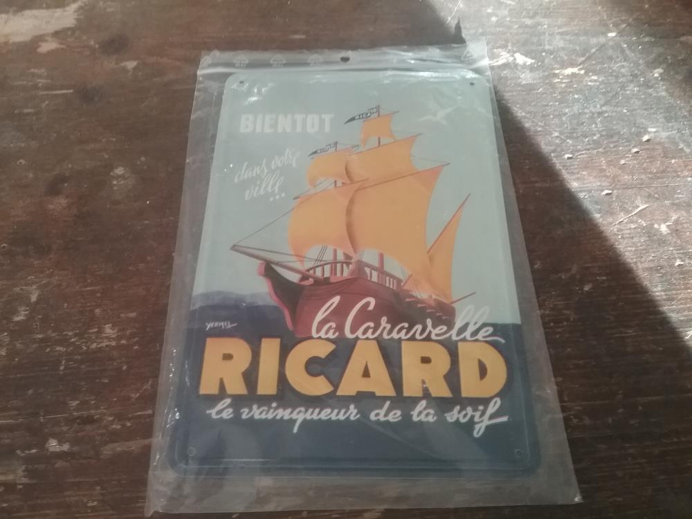 PLAQUE METAL RICARD 