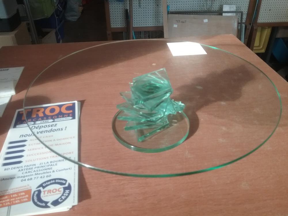 PLATEAU GATEAU VERRE 