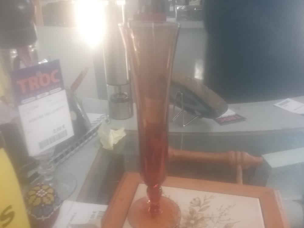 VASE ORANGE SOLIFLORE