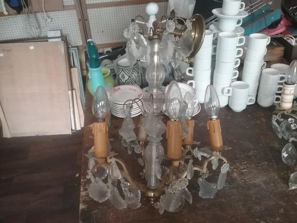 LUSTRE VERRE PAMPILLES