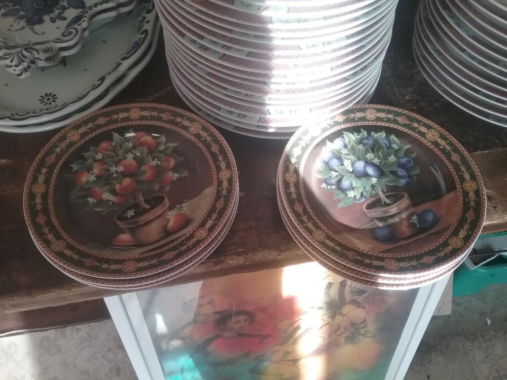 6 ASSIETTES DECO CHASTAGNE SCOF