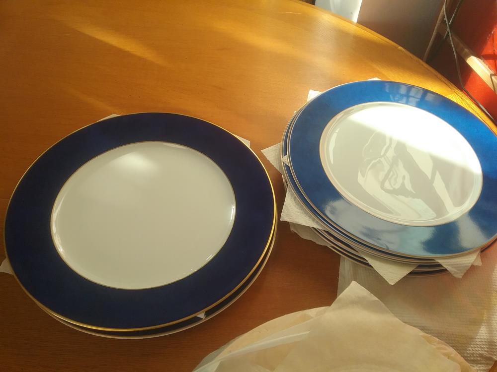 ASSIETTE PRESENTATION HAVILLAND BLEUE 