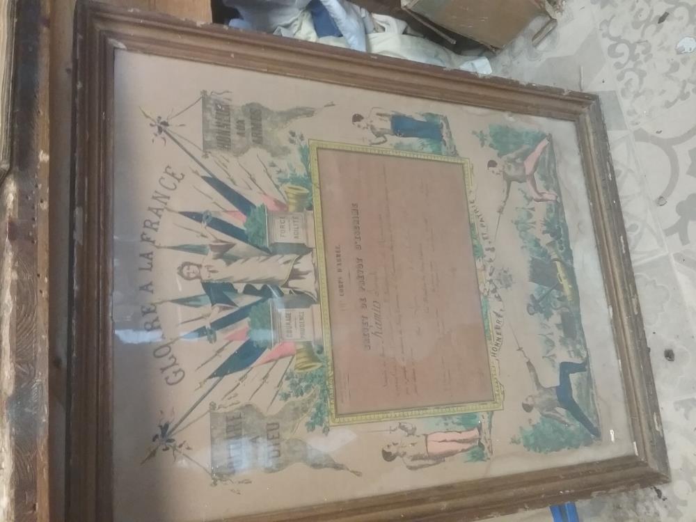 CADRE BREVET D'ESCRIME