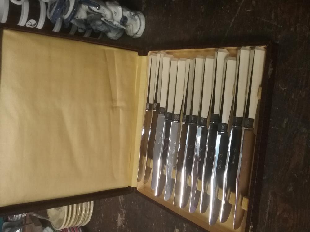 12 COUTEAUX ART DECO